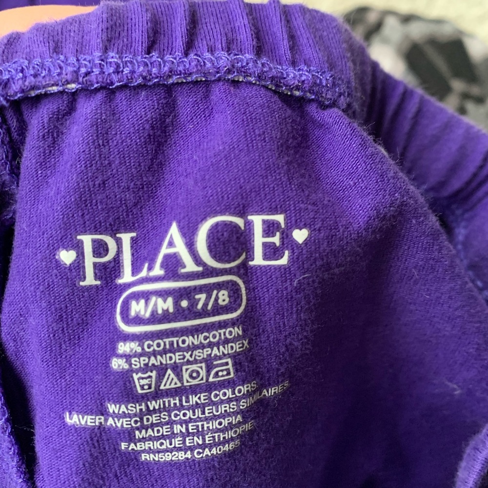🎆🎇3for$9 Children’s Place purple leggings- M 7/8 - Picture 5 of 5